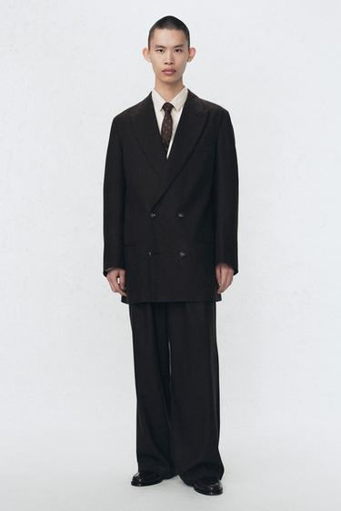 Zara Тейлкоут-пиджак из фланели SOSHIOTSUKI X ZARA