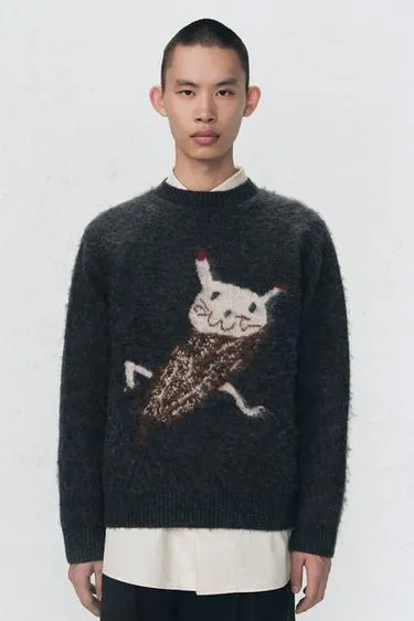 Теплый свитер с интарсией SOSHIOTSUKI X ZARA- Заказать в России