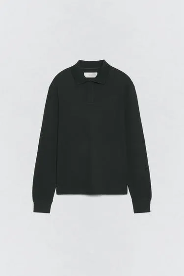 Поло с текстурой вафельного вязания SOSHIOTSUKI X ZARA