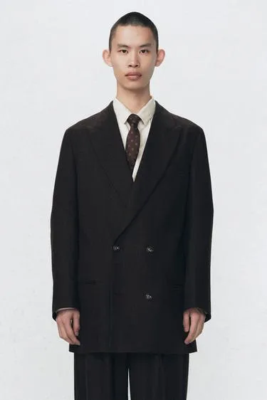 Галстук из шелка и шерсти со широкой тканью SOSHIOTSUKI X ZARA