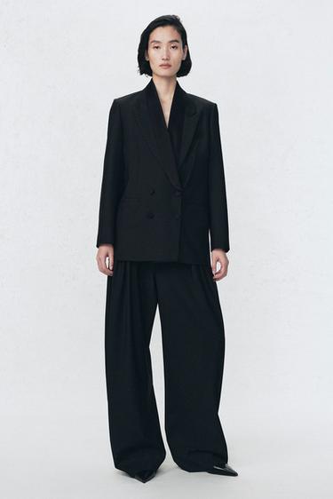 Zara Брюки с защипами из шерсти ZARA «SOSHIOTSUKI»