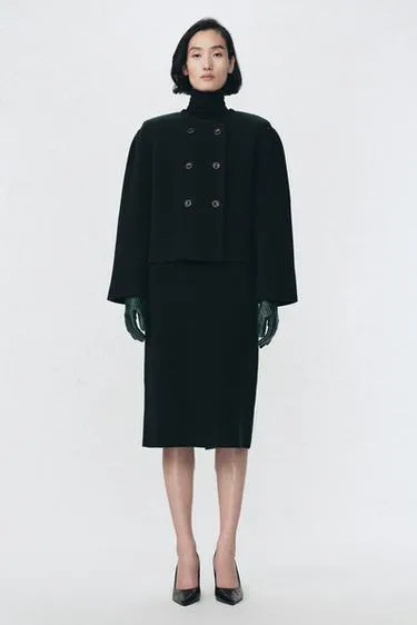 Миди-юбка из 100% шерсти SOSHIOTSUKI X ZARA- Заказать в России