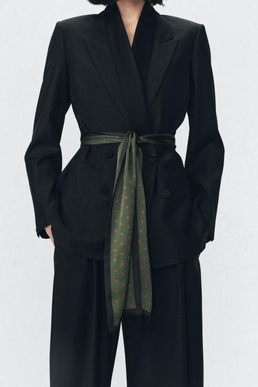 Zara Шелковый шарф SOSHIOTSUKI X ZARA