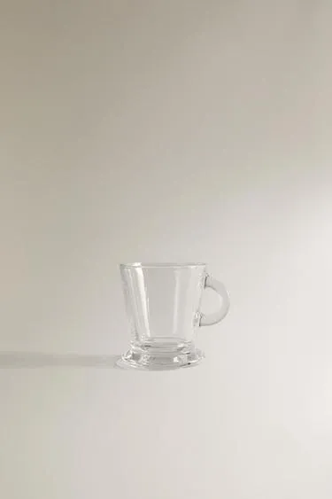 Прозрачная стеклянная чашка для эспрессо- Заказать в России
