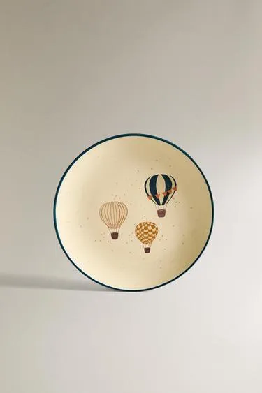 Детский керамический тарелка в виде воздушного шара