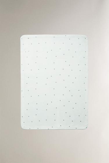 Zara Флисовый плед для младенцев с цветочным узором