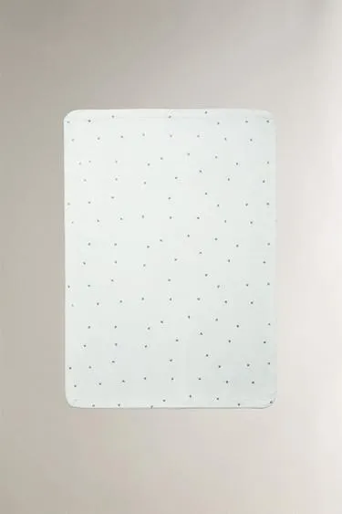 Флисовый плед для младенцев с цветочным узором