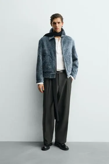 Куртка с рельефным флокированным покрытием- Заказать в России