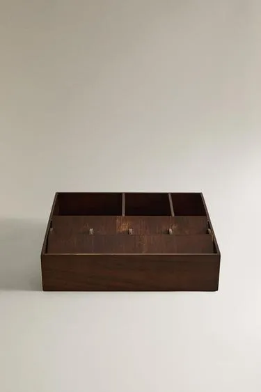 Большой деревянный органайзер для макияжа