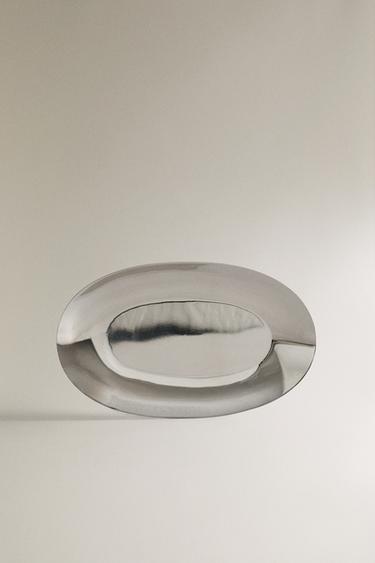 Zara Блестящий металлический поднос для ванной