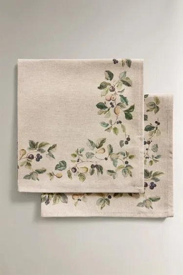 Набор салфеток с фруктовым принтом (набор из 2)- Заказать в России