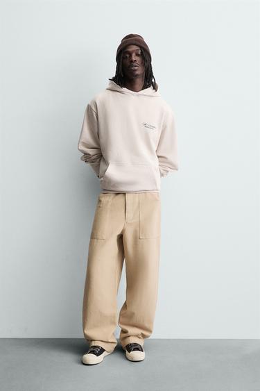 Zara Свитшот с принтом лозунга