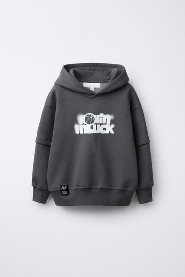 Zara Худи с двойными рукавами купить с доставкой.