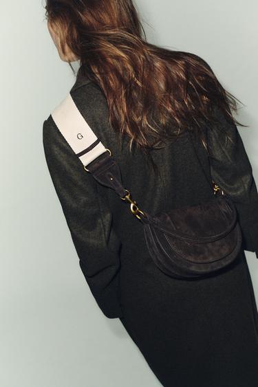 Zara Кожаная сумка через плечо