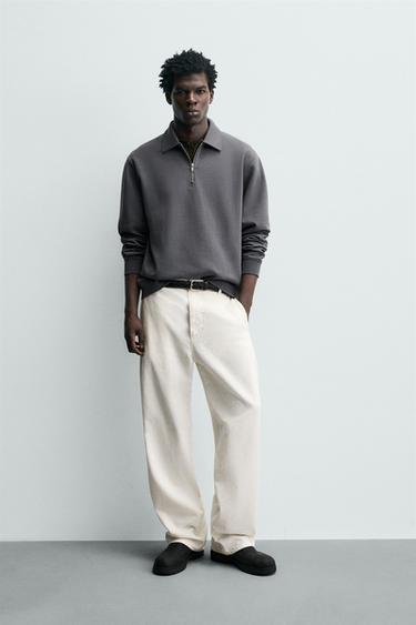 Zara Толстовка поло INTERLOCK на молнии