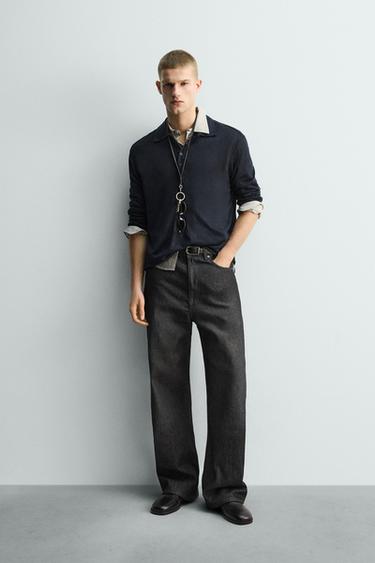Zara Поло с текстурой купить с доставкой.