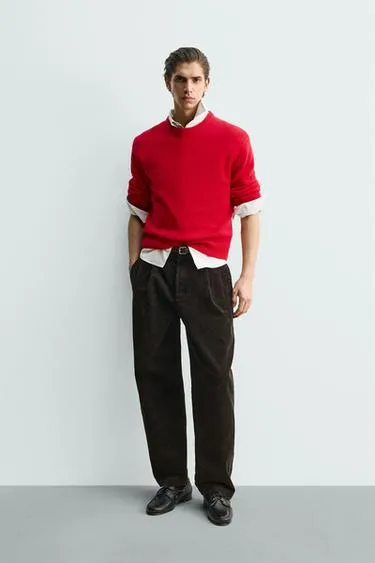 Брюки RELAXED FIT из вельвета с эффектом потертости LIMITED EDITION