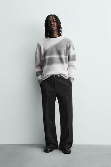 Zara Джемпер с принтом «эффект спрея» купить с доставкой.