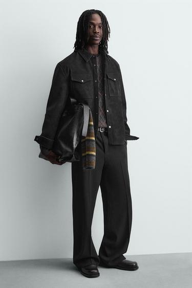 Zara Сумка-шопер с тиснением под кожу крокодила