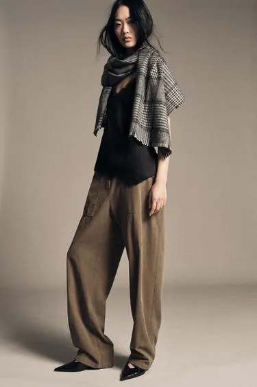 Шарф в клетку- Заказать в России