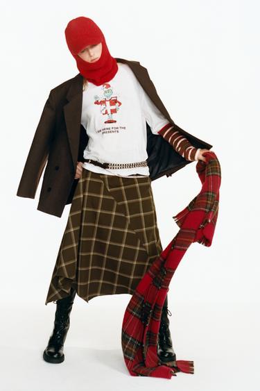 Zara Двубортный блейзер с подплечниками