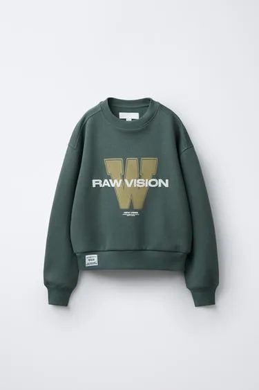 Толстовка с текстовым принтом- Заказать в России