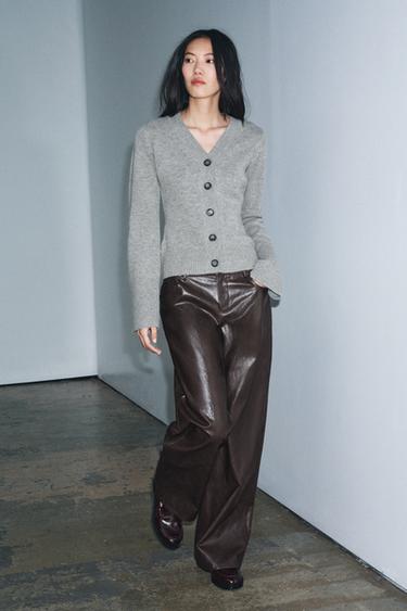 Zara Приталенный жакет из 100% шерсти