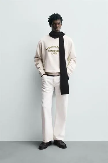 Толстовка с вышитой надписью- Заказать в России