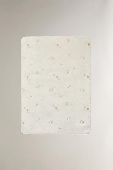 Zara Плед для младенцев с шаром воздушного шара из флиса