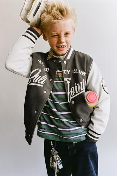 Zara Футболка в полоску с лозунгом