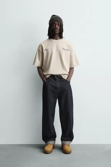 Футболка с контрастным принтом- Заказать в России