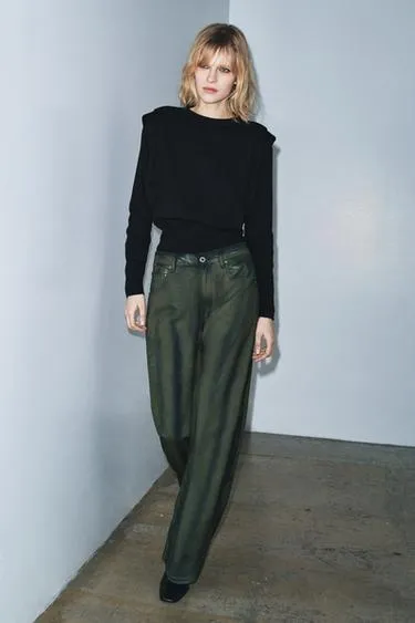 Вязаный свитер с погонами