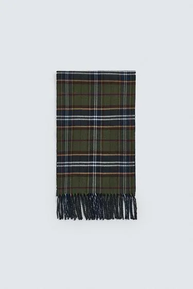 Шарф в контрастную клетку