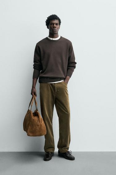 Zara Свитер из рельефного хлопка