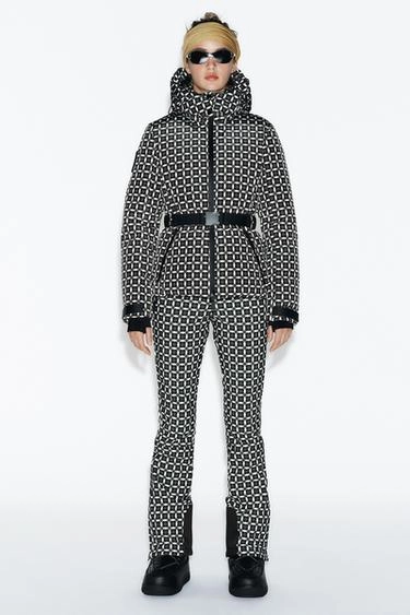 HOODED WATER-RESISTANT WINDPROOF DOWN JACKET RECCO® TECHNOLOGY SKI COLLECTION