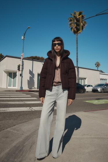 Zara Анорак вязаный с капюшоном купить с доставкой.