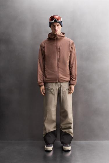 Zara Куртка-мид-лейер с квадратным стежком для горных лыж купить с доставкой.