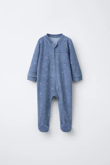 Комбинезон с вышивкой звезд из велюра- Заказать в России