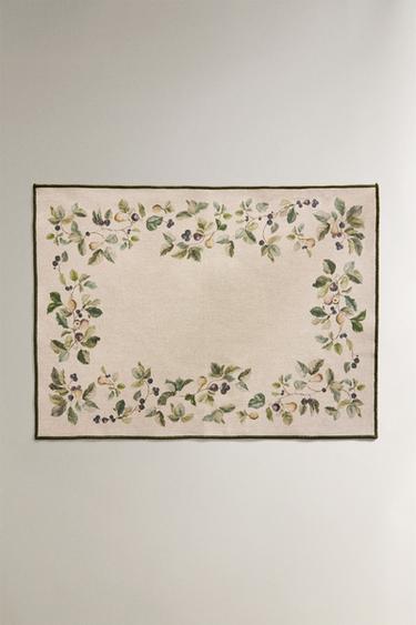 Zara Плед с фруктовым принтом