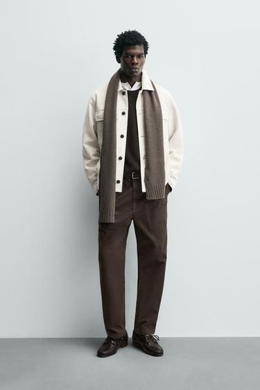 Zara Куртка-рубашка из искусственной замши купить с доставкой.