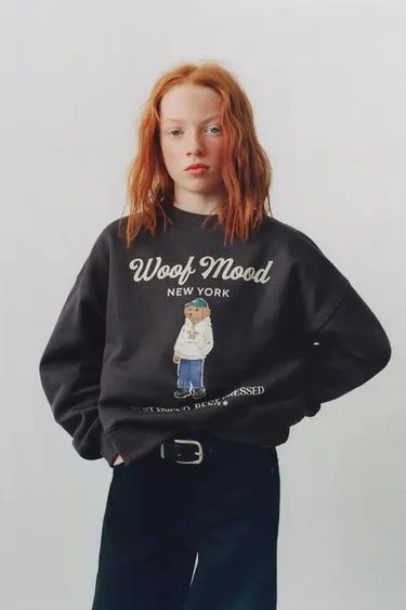 Толстовка с принтом «собака»- Заказать в России