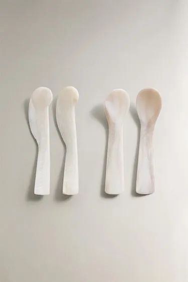 Набор столовых приборов из перламутра для завтрака (набор из 4 шт.)- Заказать в России