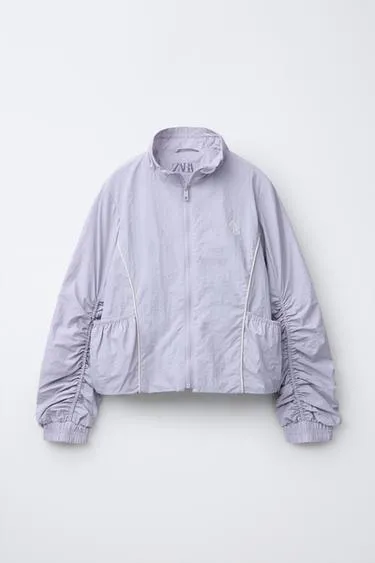 Куртка из нейлона с контрастной отделкой