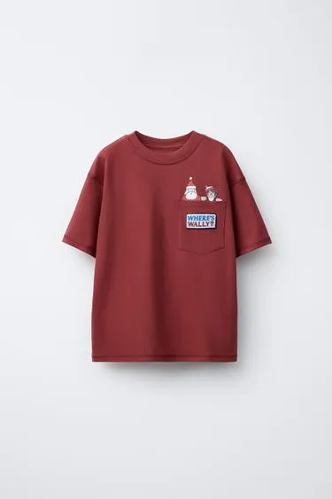 Футболка с принтом «где волли?» от ZARA- Заказать в России