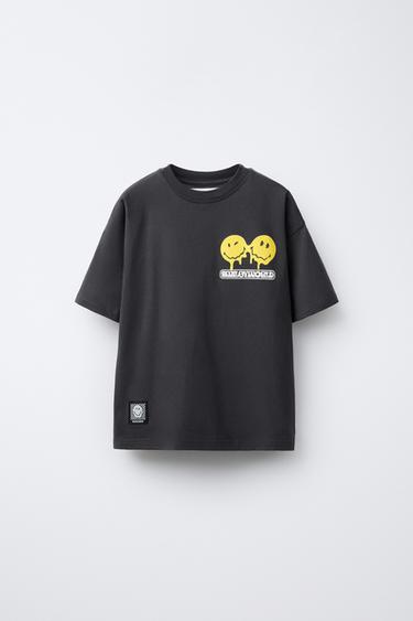 Zara Футболка с принтом SMILEYWORLD ®