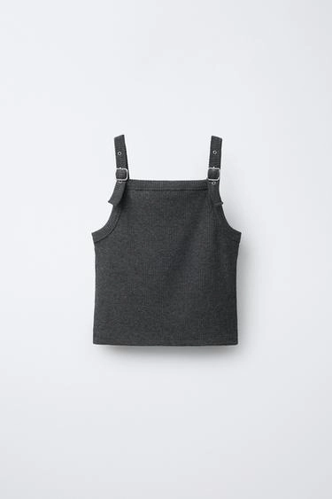 Футболка с ребрами и пряжкой- Заказать в России