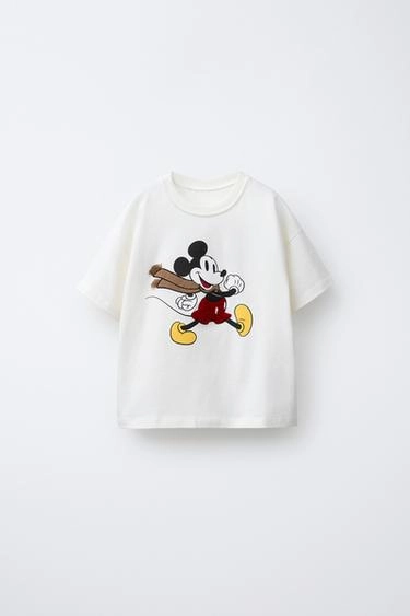 MEDIUM WEIGHT MICKEY MOUSE © DISNEY EMBROIDERED T-SHIRT- Заказать в России