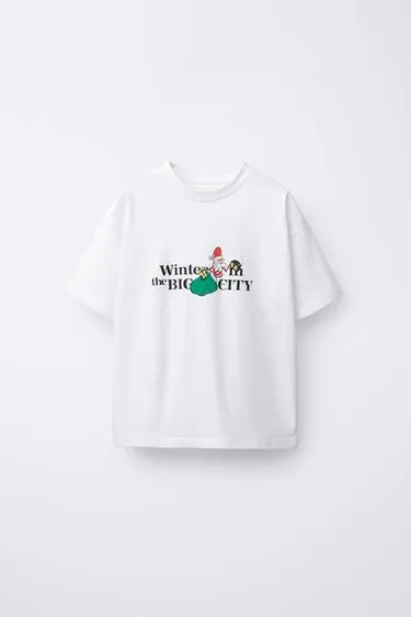 Футболка с принтом «дед мороз»- Заказать в России