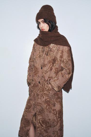 Zara Однотонный трикотажный шарф