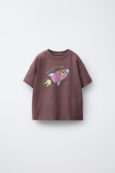 Zara Футболка с анималистическим принтом купить с доставкой.